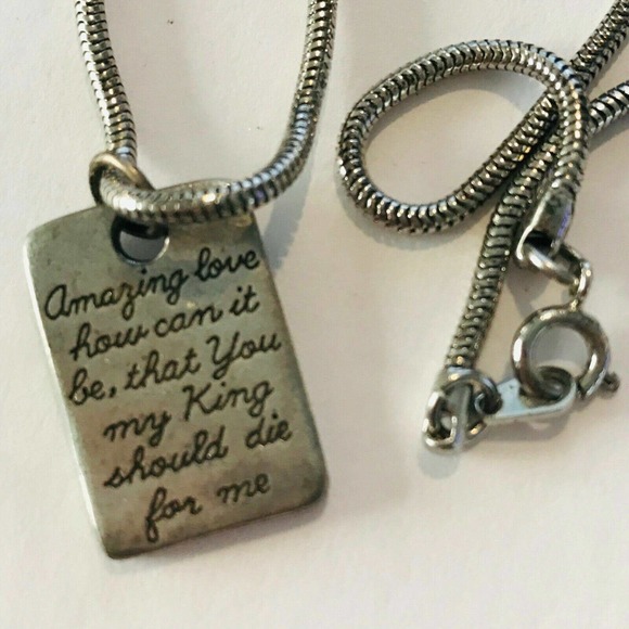 BSD Bob Siemon Designs Silver Tone You are my King Charm Pendant Necklace - Picture 2 of 5
